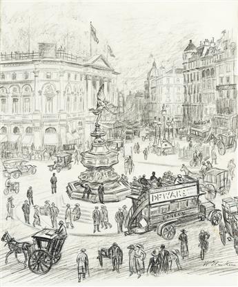WILLIAM GLACKENS (1870-1938) “Piccadilly Circus.”